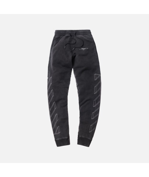 Off-White Diag 3-D Line Sweatpants - Anthracite / White de pas cher