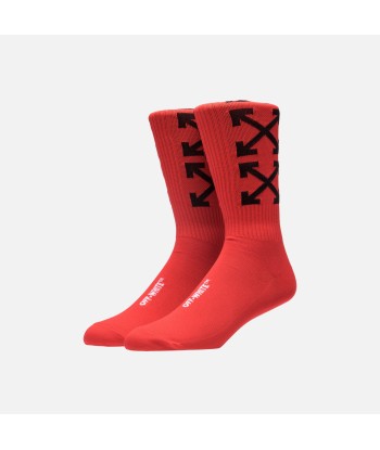 Off-White Arrows Socks - Red / Black shop