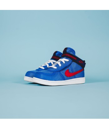 Nike TD Vandal High Supreme Signal - Blue / University Red la colonne vertébrale