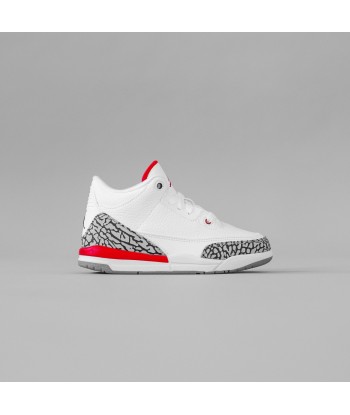 Nike Pre-School Air Jordan 3 Retro - White / Fire Red / Cement Grey / Black ou a consommer sur place