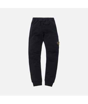 Stone Island Brushed Cotton Garment Dyed Sweatpant - Black meilleur choix