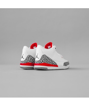 Nike Pre-School Air Jordan 3 Retro - White / Fire Red / Cement Grey / Black ou a consommer sur place