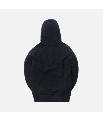 Stone Island Brushed Cotton Garment Dyed Hoodie - Black pas cheres