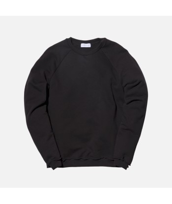 John Elliott Raw Edge Raglan Crewneck - Black Profitez des Offres !