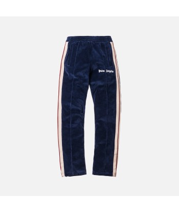 Palm Angels Chenille Track Pants - Navy Blue / White commande en ligne