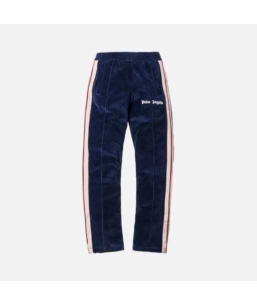 Palm Angels Chenille Track Pants - Navy Blue / White commande en ligne