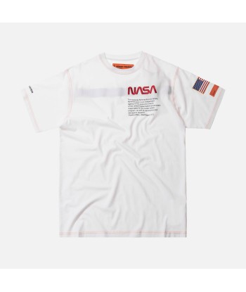 Heron Preston x NASA Jersey Tee - White / Orange sur le site 