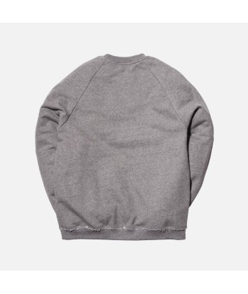 John Elliott Raw Edge Raglan Crewneck - Dark Grey Les magasins à Paris et en Île-de-France