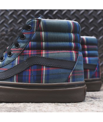 Vans Sk8-Hi - Green Plaid / Gum livraison et retour toujours gratuits