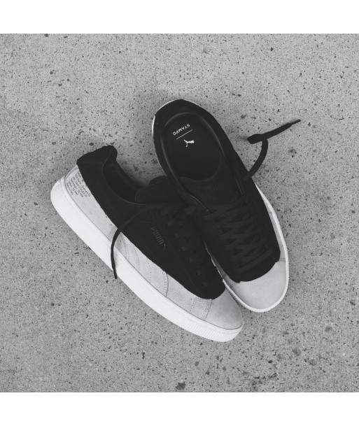 Puma x STAMPD Suede Classic - White / Black brillant des détails fins