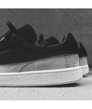 Puma x STAMPD Suede Classic - White / Black brillant des détails fins