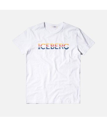 Iceberg Logo Tee - White / Yellow les muscles