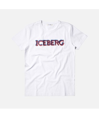 Iceberg Logo Tee - White / Blue / Red suggérées chez