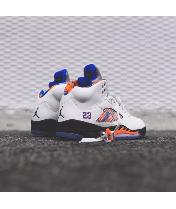 Nike TD Air Jordan 5 Retro - Sail / Racer Blue / Cone Black en ligne