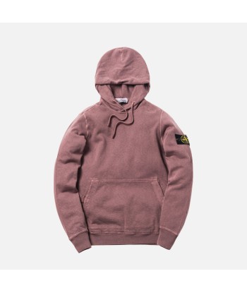 Stone Island Garment Dyed Old Effect Hoodie - Rose Quartz Fin de série