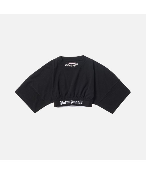 Palm Angels Precious Cropped Logo Over Tee - Black 2 - 3 jours ouvrés.