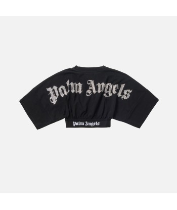 Palm Angels Precious Cropped Logo Over Tee - Black 2 - 3 jours ouvrés.