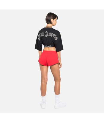 Palm Angels Precious Cropped Logo Over Tee - Black 2 - 3 jours ouvrés.