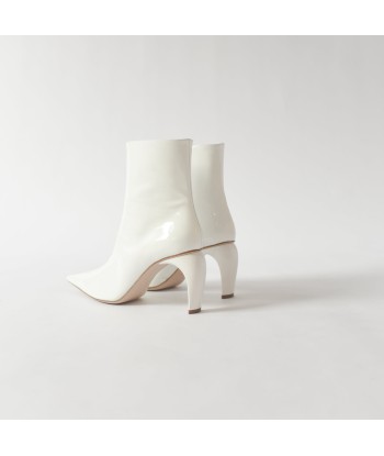 MISBHV Vinyl Ankle Boot - White en stock