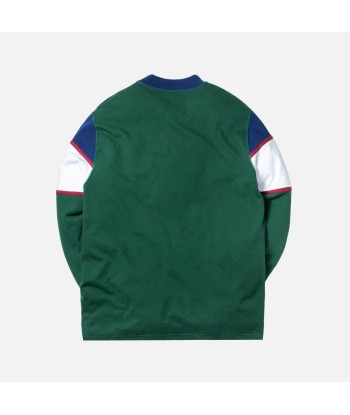 Aimé Leon Dore Color Blocked Logo Crewneck - Green / White / Navy le concept de la Pate a emporter 