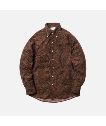 Aimé Leon Dore Paisley Sport Button-Up - Burgundy / Multi pas cheres