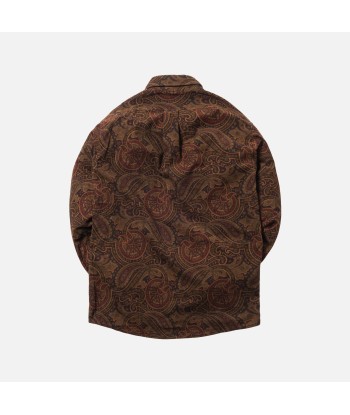 Aimé Leon Dore Paisley Sport Button-Up - Burgundy / Multi pas cheres