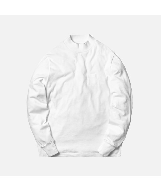 Aimé Leon Dore L/S Mockneck w/ Dimebag Pocket - White offre 