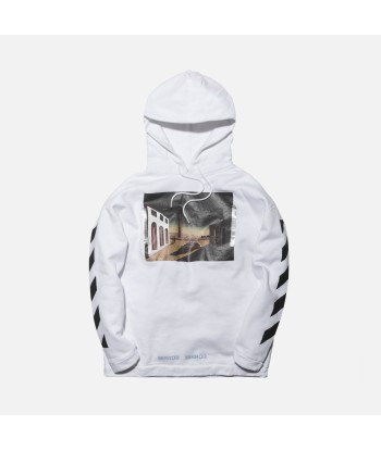 Off-White Diagonal Silver Chirico Hoodie - White français