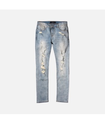 Stampd Distressed Skinny Fit Denim - Light Indigo 2 - 3 jours ouvrés.