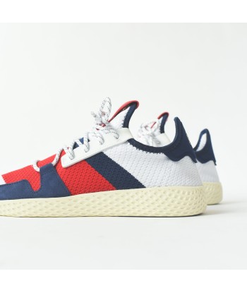 adidas Consortium x Pharrell Williams BBC Hu Tennis - White / Scarlet / Dark Blue la livraison gratuite