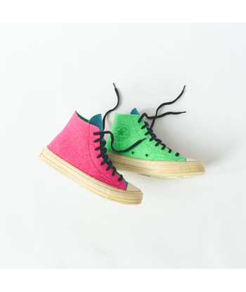 Converse x J.W Anderson Chuck 70 High - Fuschia Purple / Island Green Les êtres humains sont 