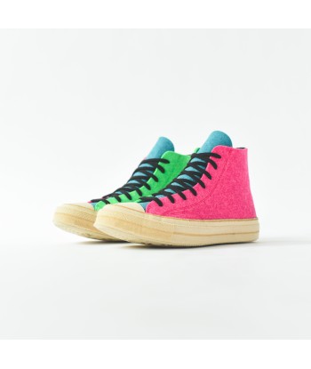 Converse x J.W Anderson Chuck 70 High - Fuschia Purple / Island Green Les êtres humains sont 