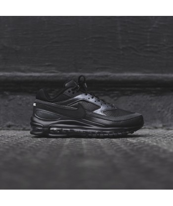 Nike Air Max 97/BW - Black / Metallic Hematite brillant des détails fins