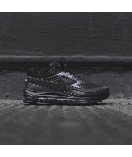 Nike Air Max 97/BW - Black / Metallic Hematite brillant des détails fins