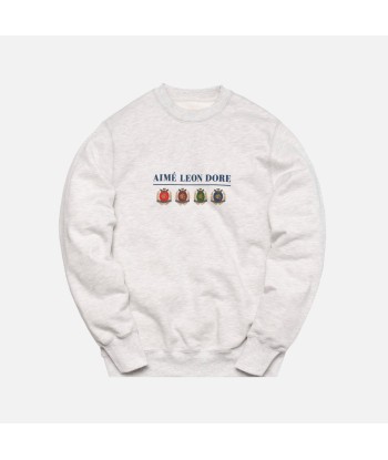 Aimé Leon Dore ALD Crest & Logo Crewneck - Grey d'Europe débarque