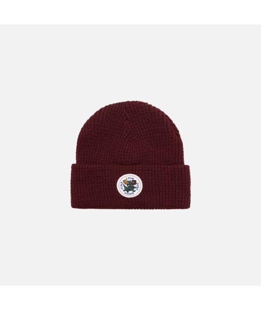 Aimé Leon Dore Waffle Stitch Beanie - Burgundy Economisez 