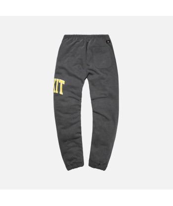 Rokit Pigment Dye Sweatpants - Washed Black / Yellow la chaussure