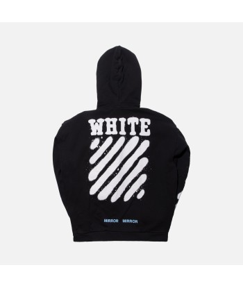 Off-White Diagonal Spray Hoodie - Black Les magasins à Paris et en Île-de-France