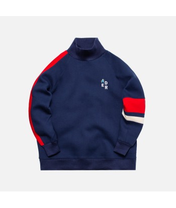 Ader Error Oversized Sweatshirt Knit - Navy la livraison gratuite