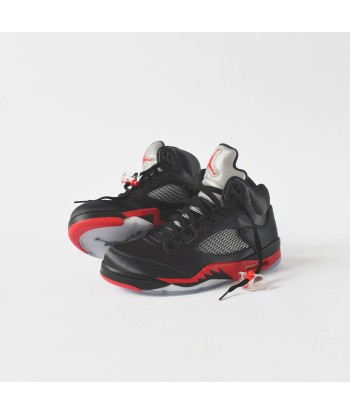 Nike Air Jordan 5 Satin - Black / Red Fin de série