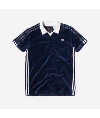 adidas Originals x Alexander Wang Velour Polo - Night Indigo livraison gratuite