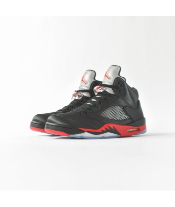 Nike Air Jordan 5 Satin - Black / Red Fin de série