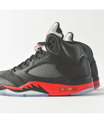 Nike Air Jordan 5 Satin - Black / Red Fin de série