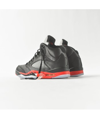 Nike Air Jordan 5 Satin - Black / Red Fin de série