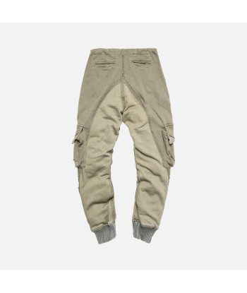 Greg Lauren Army Knit Fleece Slim Lounge Pant - Olive prix pour 