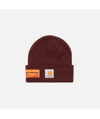 Heron Preston x Carhartt Beanie - Bordeaux Crystal pas chere