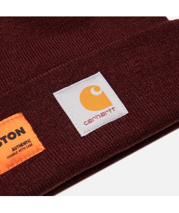 Heron Preston x Carhartt Beanie - Bordeaux Crystal pas chere