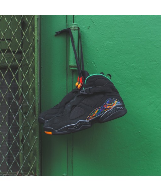 Nike GS Air Jordan 8 Retro - Black / Light Concord / Aloe Verde les ligaments