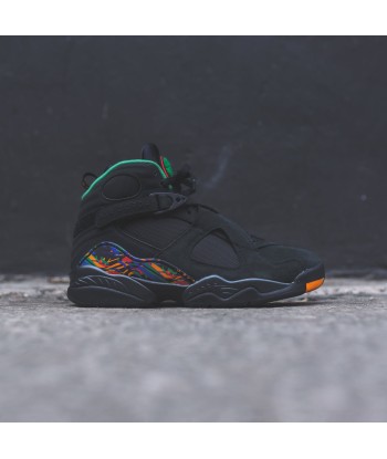 Nike GS Air Jordan 8 Retro - Black / Light Concord / Aloe Verde les ligaments