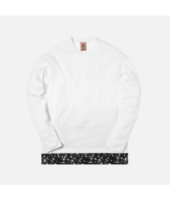 NikeLab ACG Errolson NRG Waffle Top L/S - White / Black solde